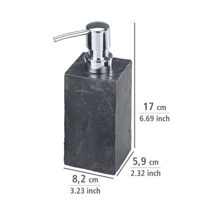 WENKO 17921100 - Dávkovač mydla SLATE ROCK 250 ml antracit
