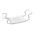 WENKO 17930100-Sedátko do vane SECURA 26x18 cm biela/strieborná