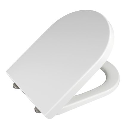 WENKO 18396100-WC sedátko PALMA 46,5x35,7 cm biela/strieborná
