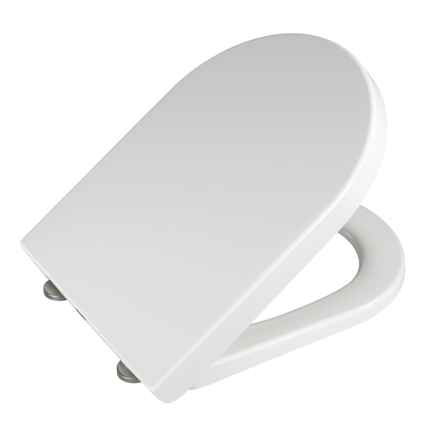 WENKO 18396100-WC sedátko PALMA 46,5x35,7 cm biela/strieborná