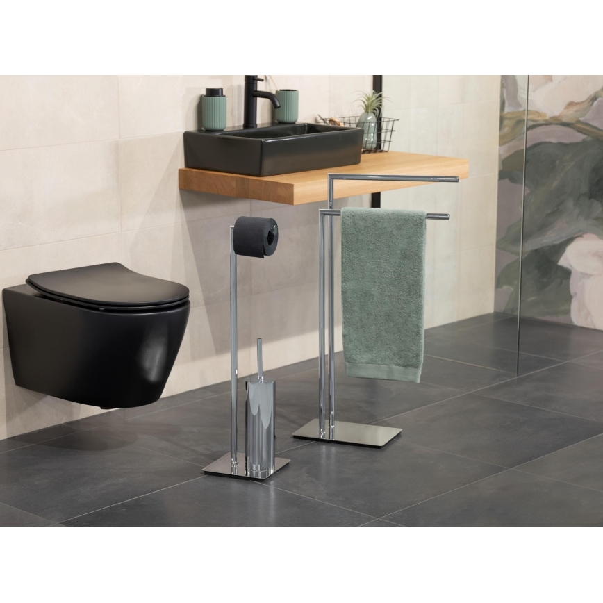 WENKO 18563100 - Stojan na uteráky RECCO 48x80,5 cm lesklý chróm