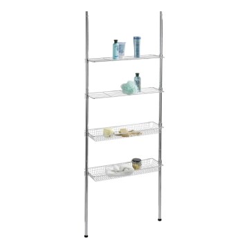 WENKO 18597100-Regál 71x285 cm lesklý chróm
