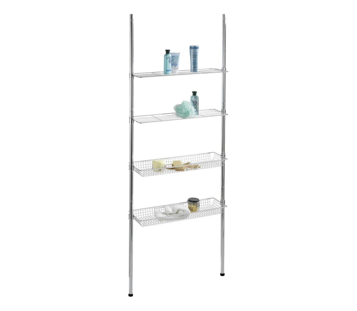 WENKO 18597100-Regál 71x285 cm lesklý chróm 18597100