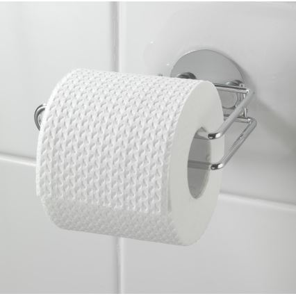 WENKO 18774100-Držiak toaletného papiera TURBO-LOC RUND STAHL 14x9 cm chróm