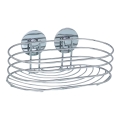 WENKO 18775100 - polica TURBO-LOC, okrúhla oceľ, 23,5 x 13,5 cm, lesklý chróm