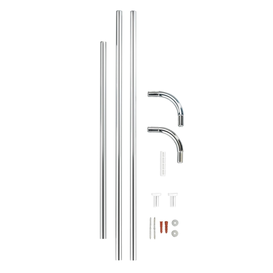 WENKO 19215100 - Držiak tyče UNIVERSAL 2x2 cm chróm/biela