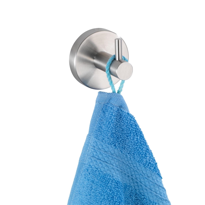 WENKO 19621100 - Háčik BOSIO MATT 5,5x5,5 cm nerez/strieborný