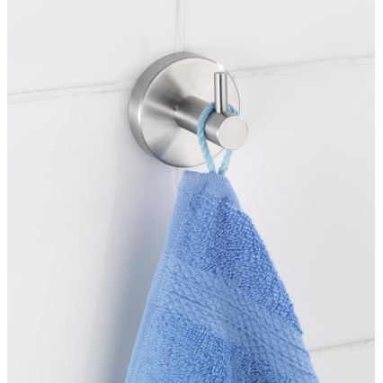 WENKO 19621100 - Háčik BOSIO MATT 5,5x5,5 cm nerez/strieborný