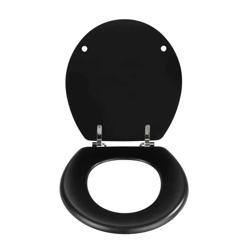 WENKO 20077100-WC sedadlo PRIMA 37x41 cm čierne/strieborné