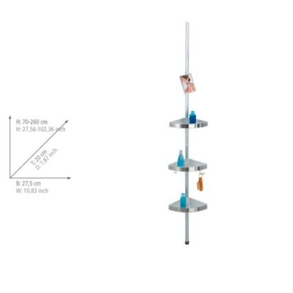 WENKO 20349100-Rohový prvok PREMIUM 27,5x260 cm satinovaný