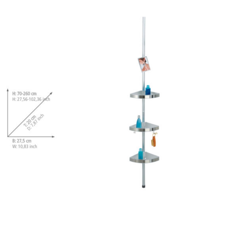 WENKO 20349100-Rohový prvok PREMIUM 27,5x260 cm satinovaný