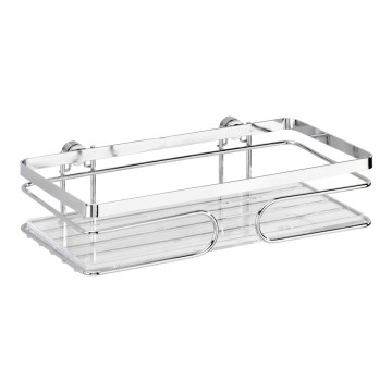 WENKO 20409100-Polica PREMIUM nerezová oceľ 24x13,5 cm nerez/strieborná