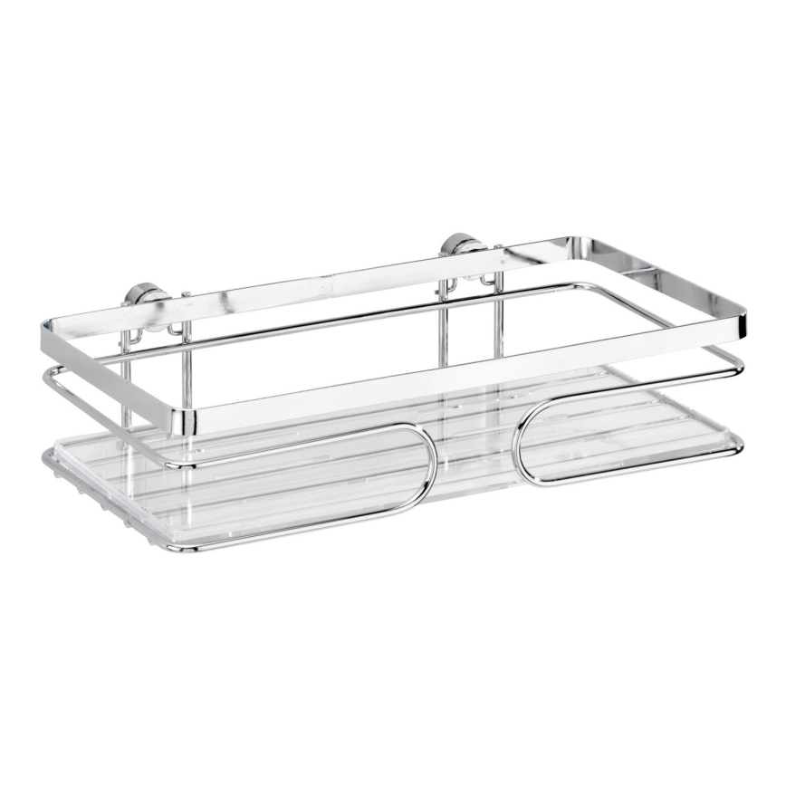 WENKO 20409100-Polica PREMIUM nerezová oceľ 24x13,5 cm nerez/strieborná