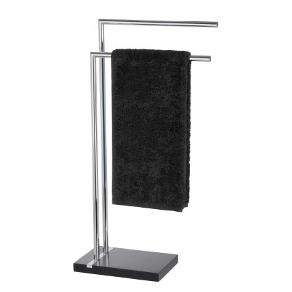 WENKO 20461100 - Stojan na uteráky NOBLE 45,5x82 cm chrom/čierna