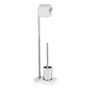 WENKO 20486100 - WC kefa NOBLE 20x74 cm chróm/biela