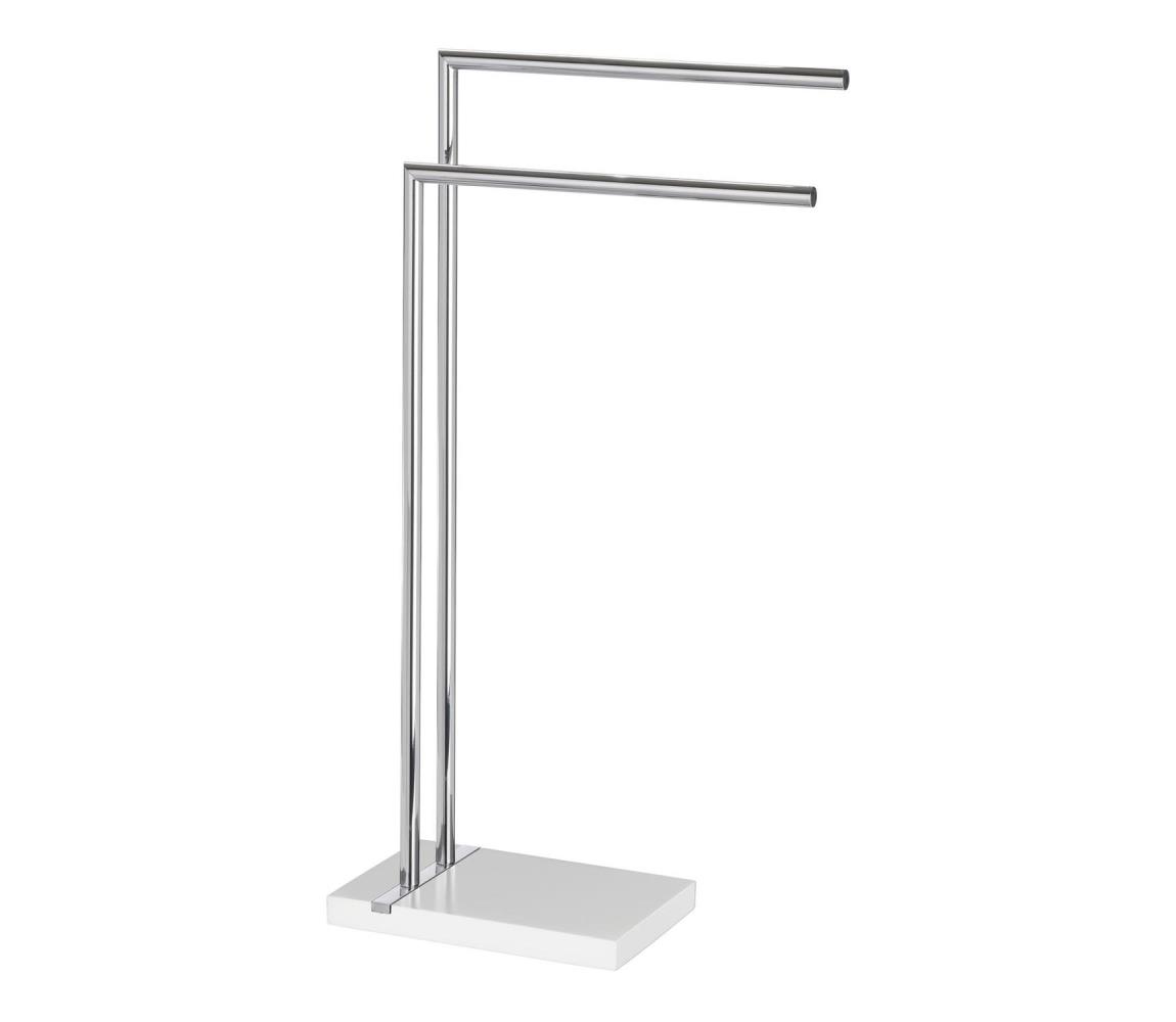 WENKO 20487100 - Stojan na uteráky NOBLE 45,5x82 cm lesklý chróm/biela 20487100