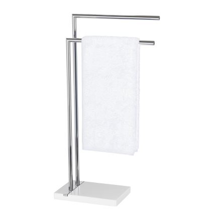 WENKO 20487100 - Stojan na uteráky NOBLE 45,5x82 cm lesklý chróm/biela