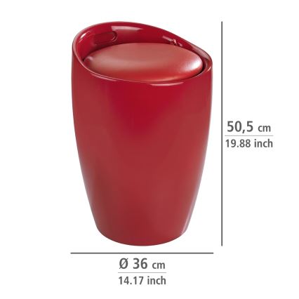 WENKO 20624100 - Stolička CANDY 36x50,5 cm červená/čierna