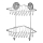 WENKO 20888100 - Rohový regál VACUUM-LOC okrúhly oceľový 22,5 x 29,5 cm, lesklý chróm