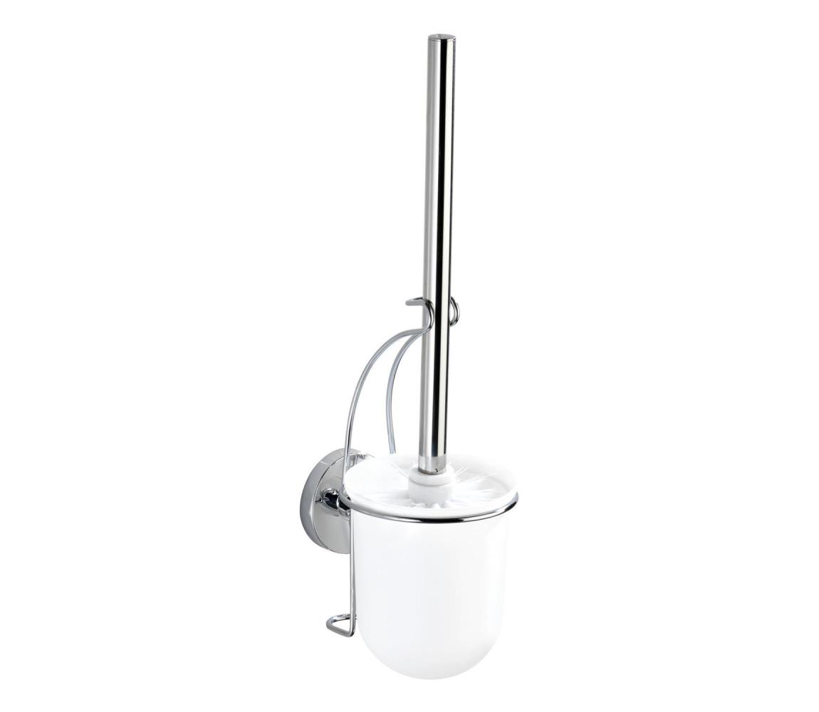 WENKO 20898100-WC kefa VACUUM-LOC MILAZZO 10x34 cm nerez/lesklý chróm/biela 20898100