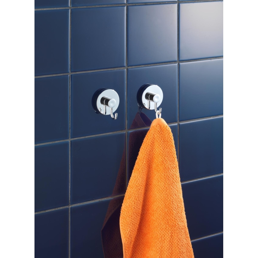 WENKO 20900100-Háčik VACUUM-LOC RUND STAH 6x6,7 cm lesklý chróm