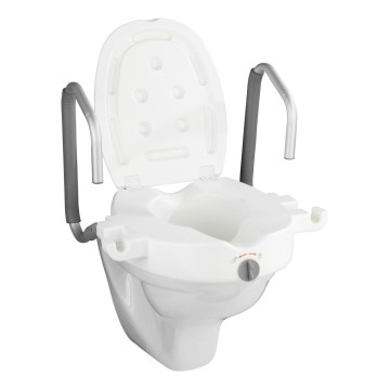 WENKO 20924100-Toaletné sedátko SECURA 55x47,5 cm biele/strieborné