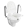 WENKO 20924100-Toaletné sedátko SECURA 55x47,5 cm biele/strieborné