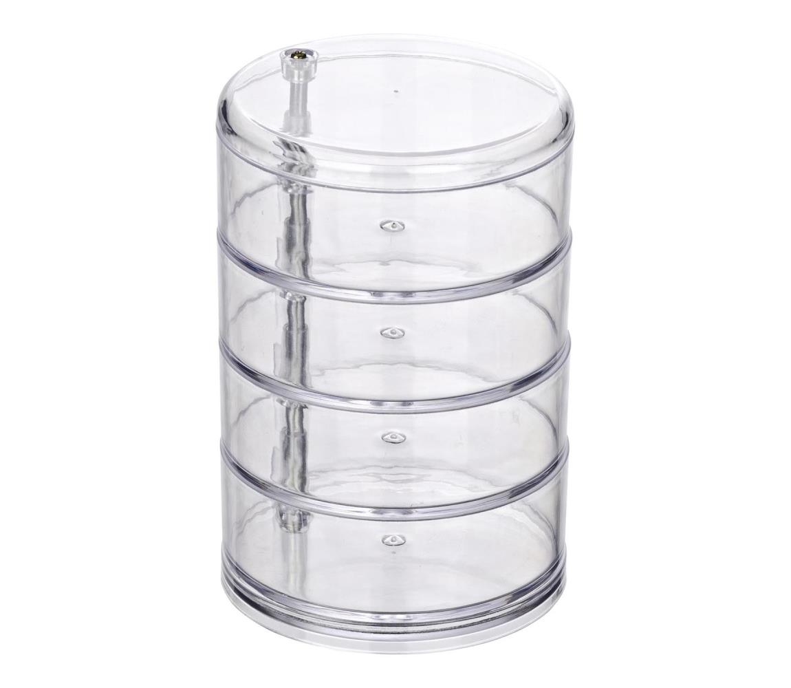WENKO 20990100 - Organizér TOWER 11,5x17,5 cm priehľadný 20990100