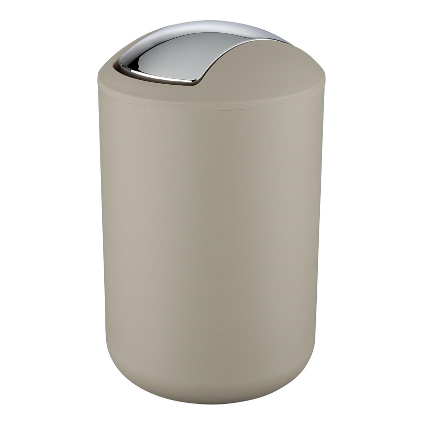 WENKO 21222100 - Kôš BRASIL 19,5x31 cm béžový/lesklý chróm