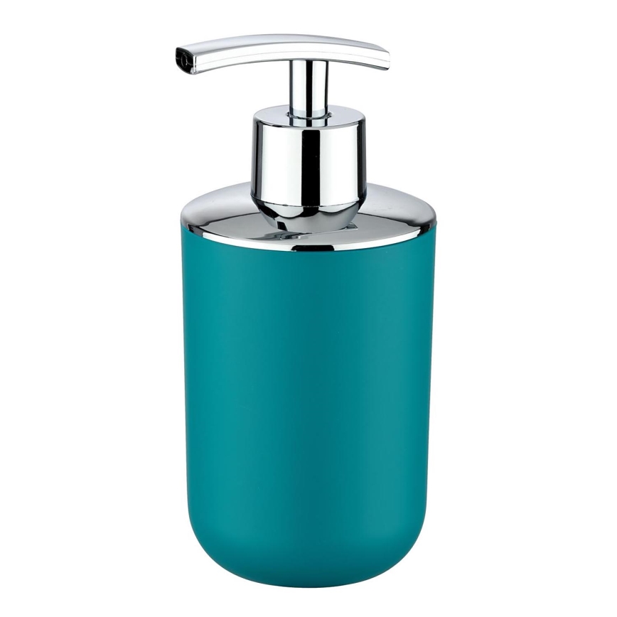 WENKO 21224100 - Dávkovač mydla BRASIL 7,3x16,5 cm tyrkysový/lesklý chróm