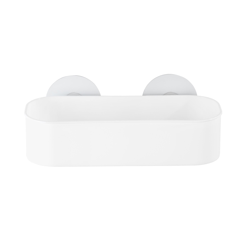 WENKO 21824100-Polica OSIMO plast 27x12 cm biela/priehľadná