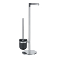 WENKO 21836800 - WC kefa PARUS 25,5x57 cm nerezová/strieborná/čierna