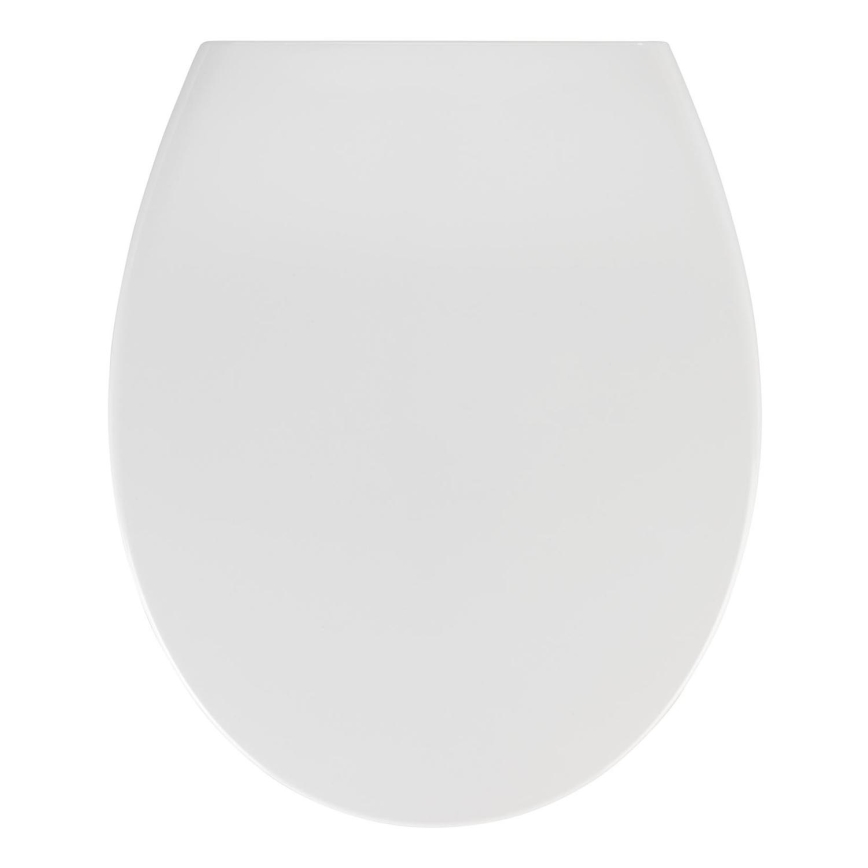 WENKO 21903100-WC toaletné sedátko SAMOS 44,5x37,5 cm biela/strieborná