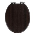 WENKO 22015100-WC sedadlo WENGE 35,5x42,5 cm hnedé/strieborné