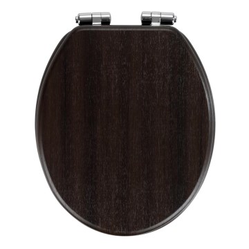 WENKO 22015100-WC sedadlo WENGE 35,5x42,5 cm hnedé/strieborné