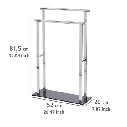 WENKO 22089100 – Vešiak LAVA 52x81,5 cm nerezový/strieborný/čierny