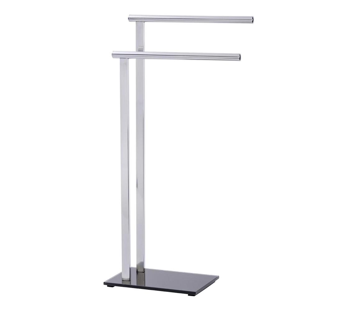 WENKO 22090100 - Stojan na uteráky LAVA 42x81 cm nerez/strieborná/čierna 22090100