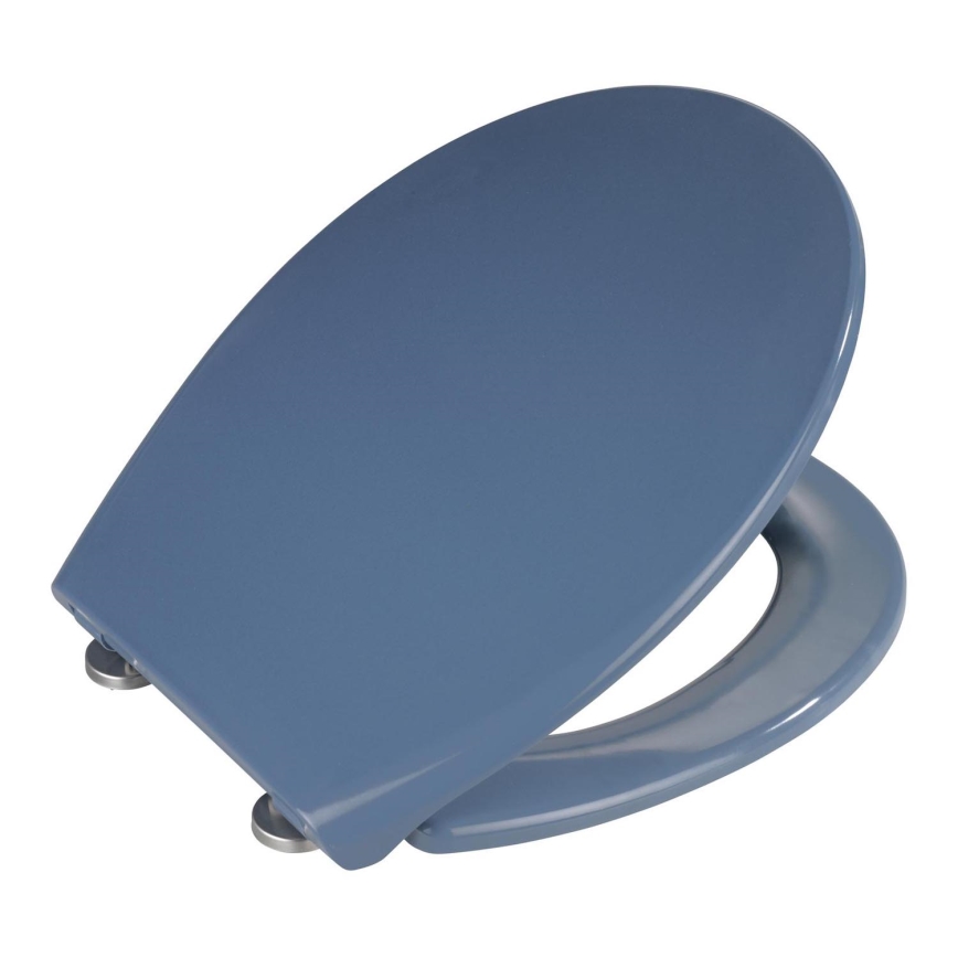 WENKO 22403100-WC sedátko SAMOS 44,5x37,5 cm modrá/strieborná