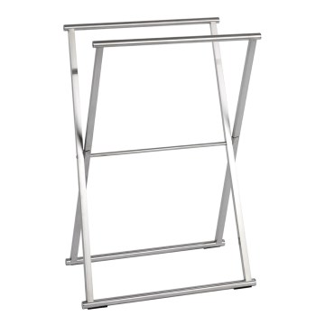 WENKO 22476100 - Stojan na uteráky LAVA 53,5x80,5 cm nerez/strieborný