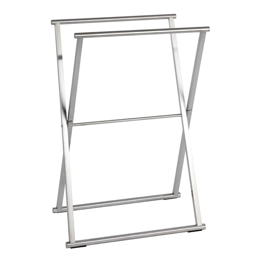WENKO 22476100 - Stojan na uteráky LAVA 53,5x80,5 cm nerez/strieborný