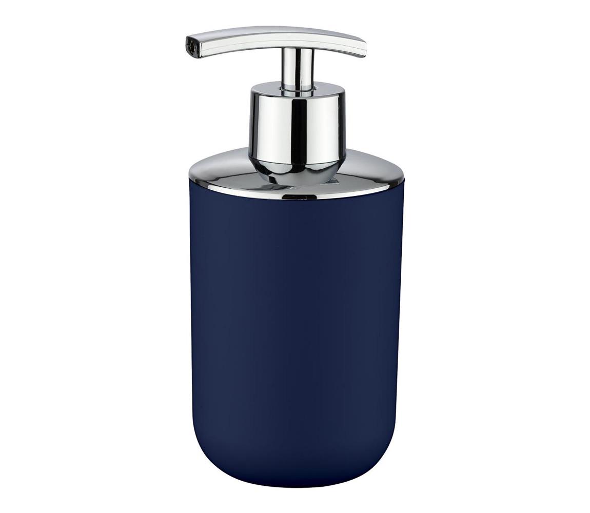 WENKO 22519100 - Dávkovač mydla BRASIL 320 ml, modrý / lesklý chróm 22519100