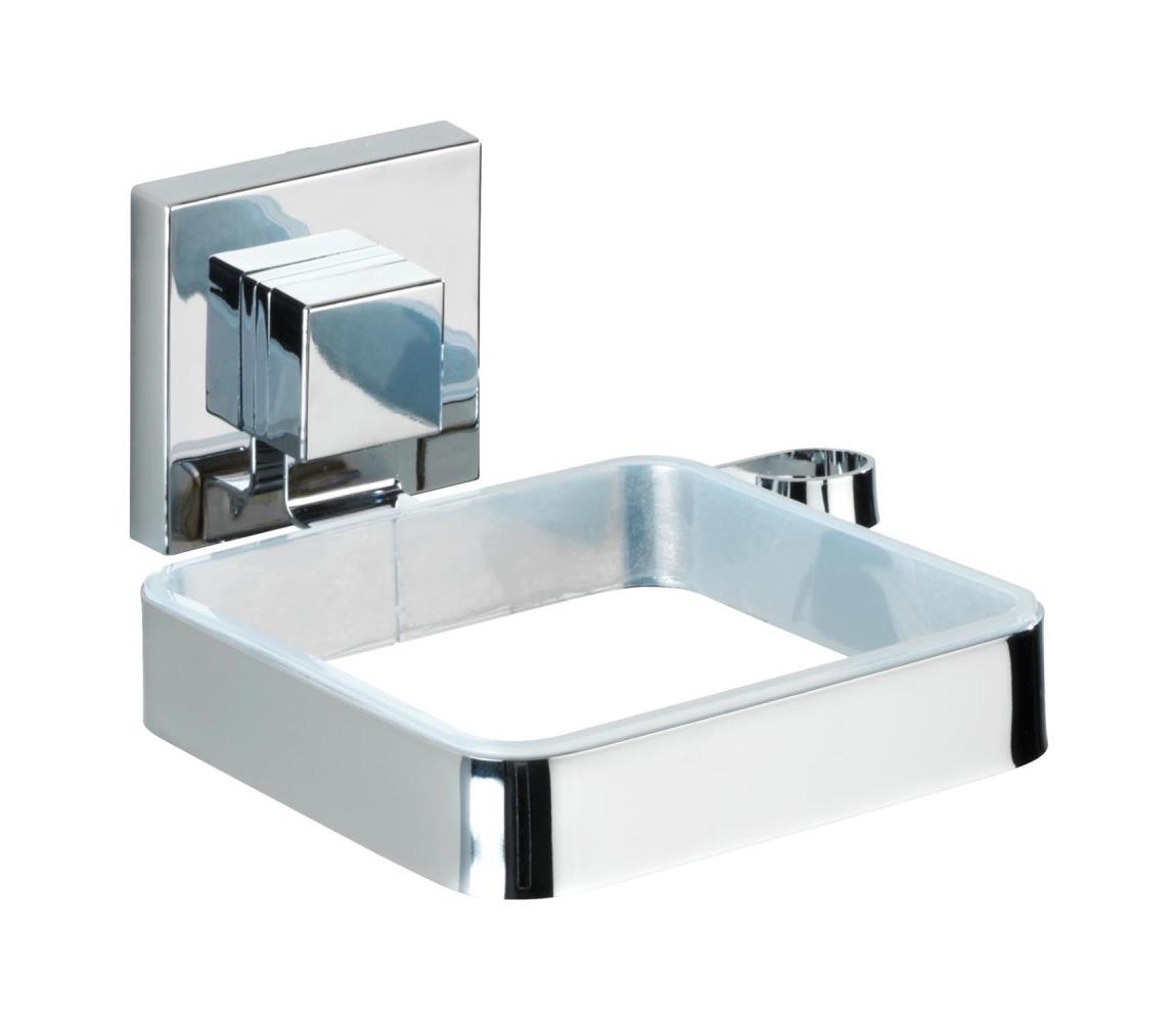 WENKO 22682100 -Držiak na fén VACUUM-LOC QUADRO ED 13,5x14 cm strieborný/chróm 22682100