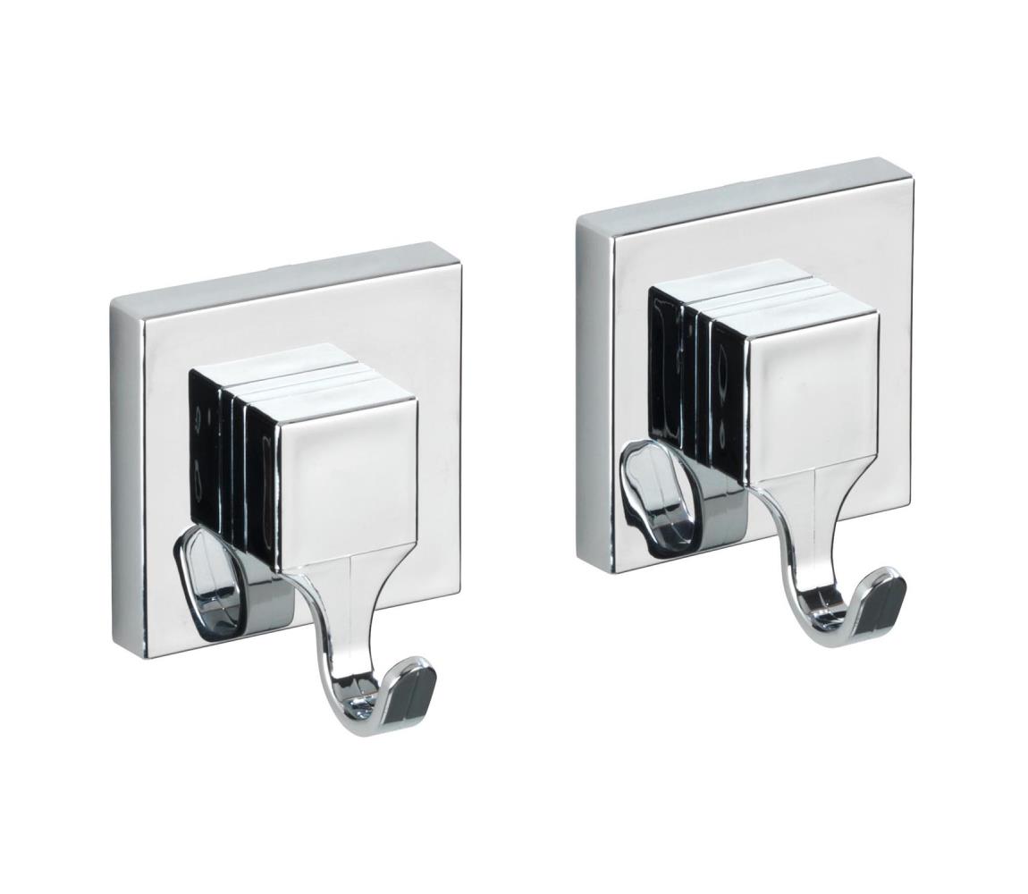 WENKO 22688100-Háčik VACUUM-LOC QUADRO ED 6x7 cm strieborný/lesklý chróm 22688100