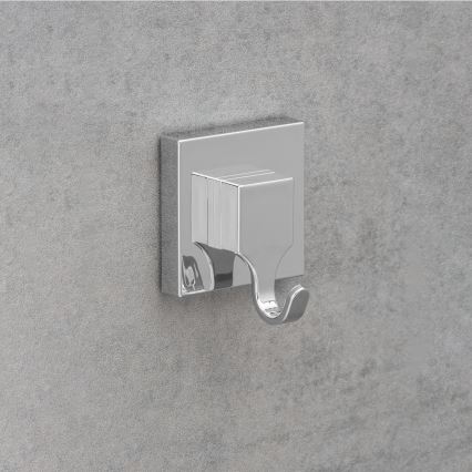 WENKO 22688100-Háčik VACUUM-LOC QUADRO ED 6x7 cm strieborný/lesklý chróm