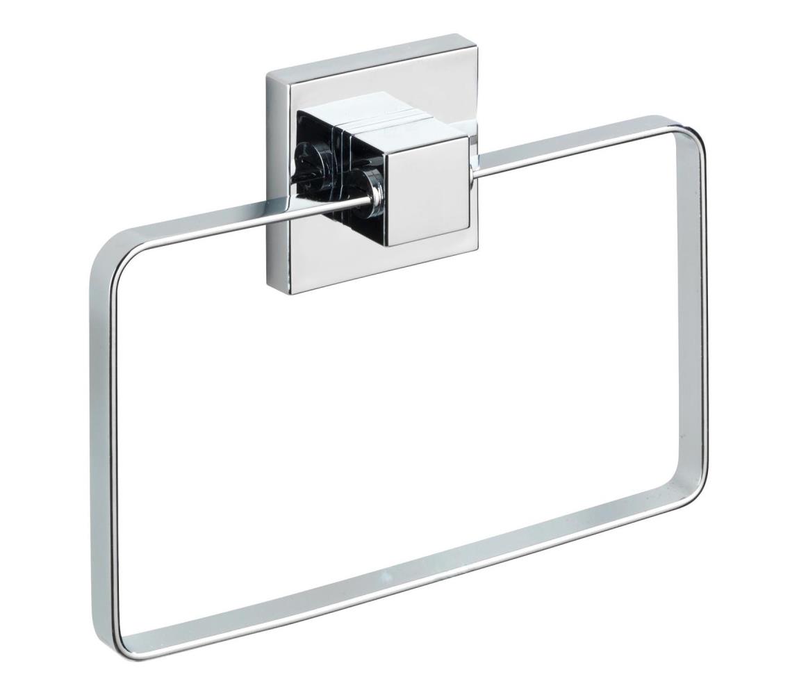WENKO 22689100-Držiak uterákov VACUUM-LOC QUADRO ED 18,5x14 cm strieborný/lesklý chróm 22689100