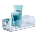 WENKO 22692100-Polička VACUUM-LOC QUADRO ED 25,5x14 cm strieborná/priehľadná