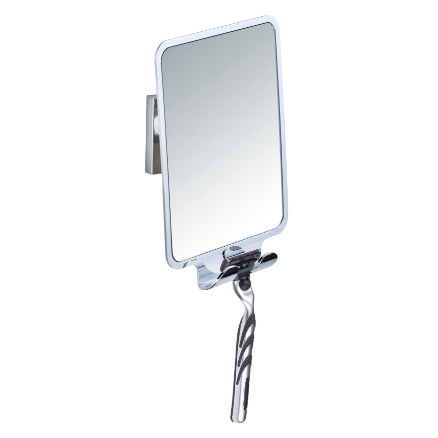 WENKO 22693100 - Kozmetické zrkadlo VACUUM-LOC QUADRO ED 14x19,5 cm lesklý chróm