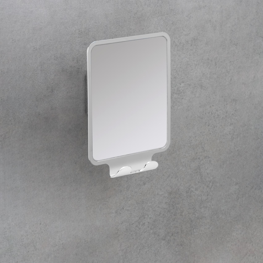 WENKO 22693100 - Kozmetické zrkadlo VACUUM-LOC QUADRO ED 14x19,5 cm lesklý chróm