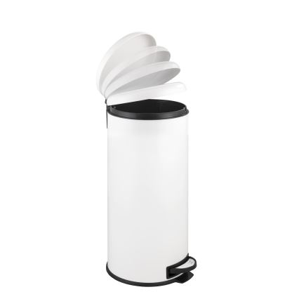 WENKO 22709100 - Kôš LEMAN 30,5x64 cm biela/čierna
