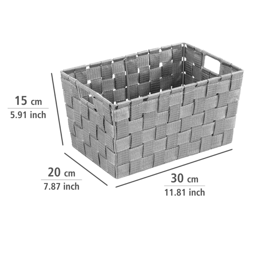 WENKO 22791100 - Kôš ADRIA 30 x 20 cm sivá